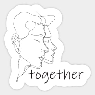 Valentines Day Together Forever Sticker